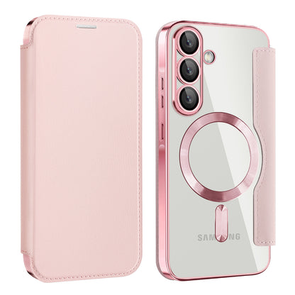 MagSafe Case for Samsung Galaxy A37 5G, Techsuit, SmartMag Book, Pink
