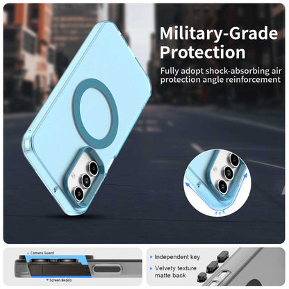 MagSafe Case for Samsung Galaxy A55 5G A556, Techsuit, CandyCase, Blue
