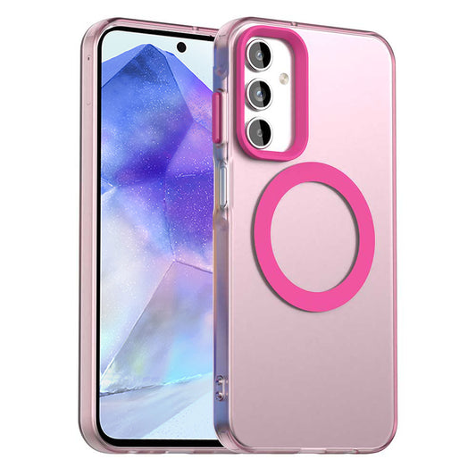 Ovitek MagSafe za Samsung Galaxy A55 5G A556, Techsuit, CandyCase, Roza