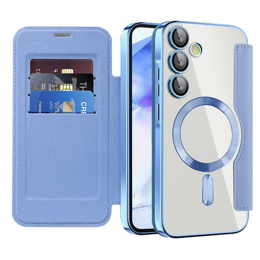 MagSafe ovitek za Samsung Galaxy A55 5G A556, Techsuit, SmartMag Book, modra