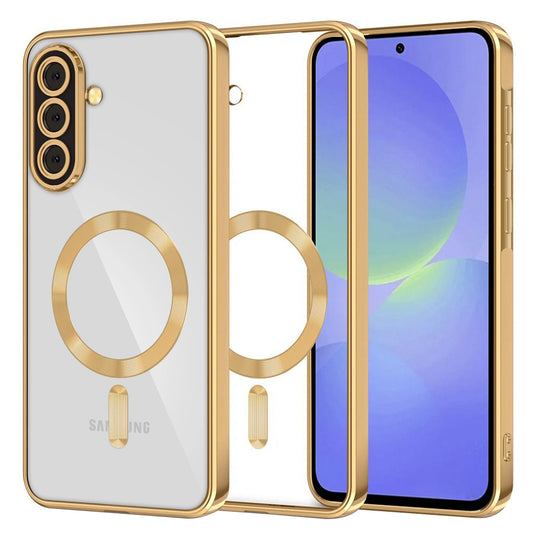 MagSafe ovitek za Samsung Galaxy A56 A566 / A36 A366, Techsuit, Luxury Crystal, Zlata
