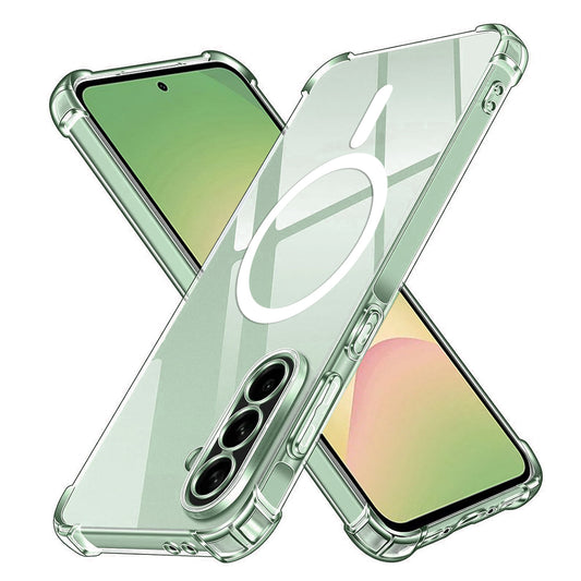 MagSafe ovitek za Samsung Galaxy A56 A566, Techsuit, odporen na udarce, prozoren