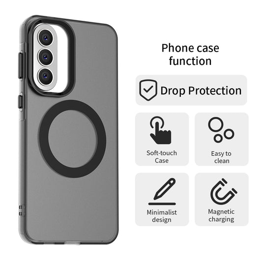 Ovitek MagSafe za Samsung Galaxy A57 5G, Techsuit, CandyCase, Črn