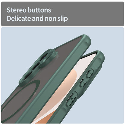 Ovitek MagSafe za Samsung Galaxy A57 5G, Techsuit, HaloFrost II, Zelen