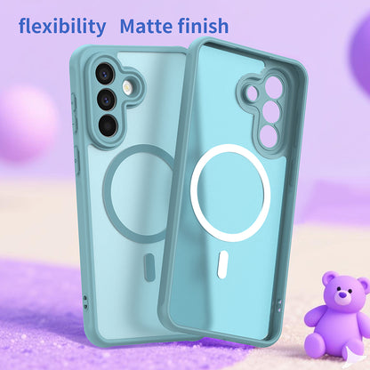 Ovitek MagSafe za Samsung Galaxy A57 5G, Techsuit, HaloFrost II, Svetlo zelen.