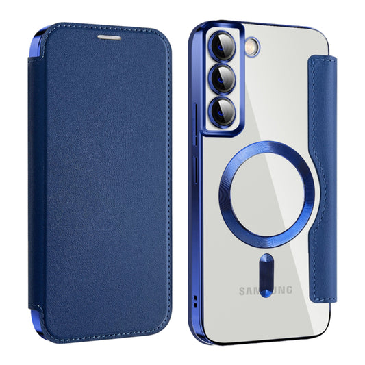 MagSafe ovitek za Samsung Galaxy S22+ 5G S906, Techsuit, SmartMag Book, modra