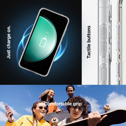 Ovitek MagSafe za Samsung Galaxy S23 FE S711, Spigen, Ultra Hybrid OneTap Ring, Prozoren