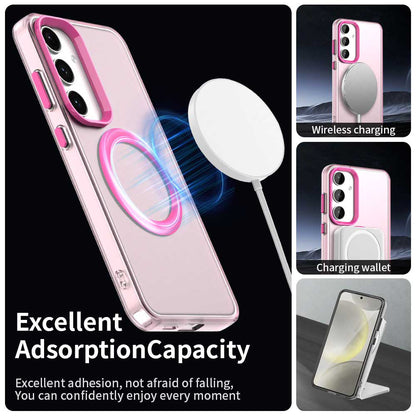 MagSafe ovitek za Samsung Galaxy S23 FE S711, Techsuit, CandyCase, roza