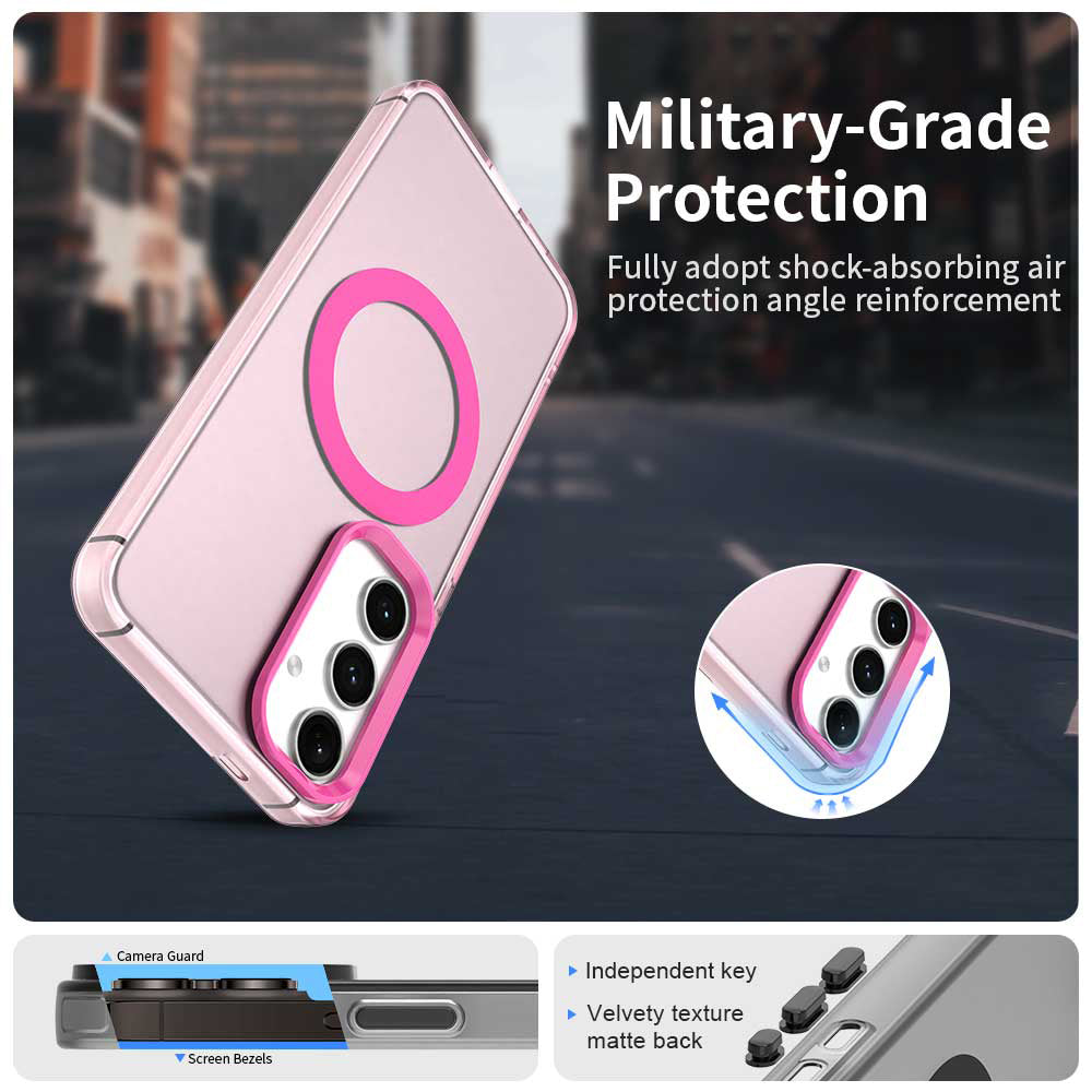 MagSafe ovitek za Samsung Galaxy S23 FE S711, Techsuit, CandyCase, roza