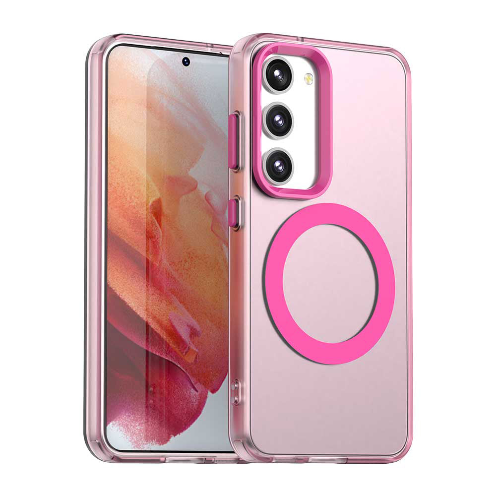 MagSafe ovitek za Samsung Galaxy S23 S911, Techsuit, CandyCase, Roza