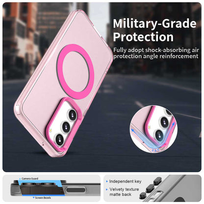 MagSafe ovitek za Samsung Galaxy S23 S911, Techsuit, CandyCase, Roza