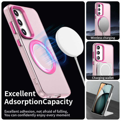 MagSafe ovitek za Samsung Galaxy S23 S911, Techsuit, CandyCase, Roza