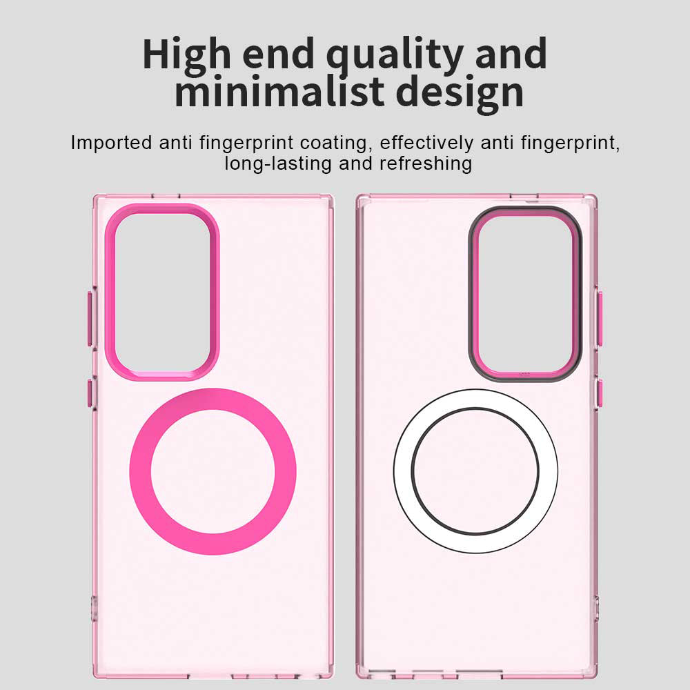 MagSafe ovitek za Samsung Galaxy S23 Ultra S918, Techsuit, CandyCase, roza