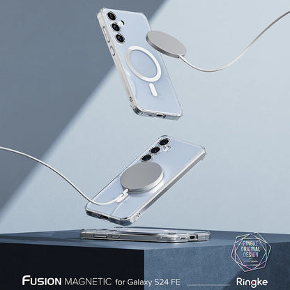 MagSafe ovitek za Samsung Galaxy S24 FE S721, Ringke, Fusion, Prozoren