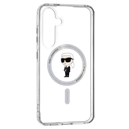 MagSafe Case for Samsung Galaxy S24+ S926, Karl Lagerfeld, IML Ikonik Karl, Transparent
