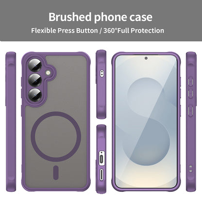 MagSafe Case for Samsung Galaxy S24 S921, Techsuit, HaloFrost II, Purple