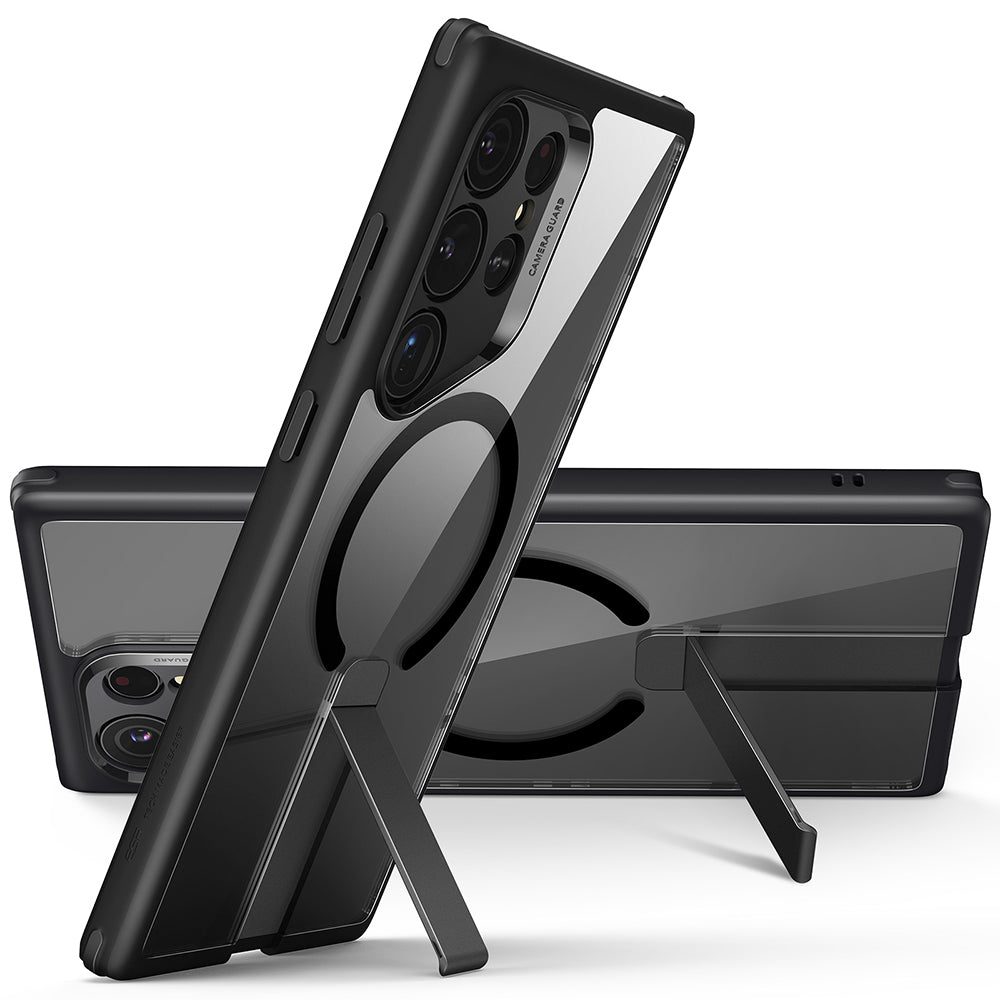 Ovitek MagSafe za Samsung Galaxy S24 Ultra S928, ESR, Boost Flickstand, Prozorno črn