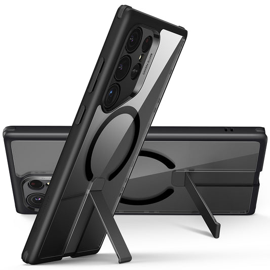 Ovitek MagSafe za Samsung Galaxy S24 Ultra S928, ESR, Boost Flickstand, Prozorno črn