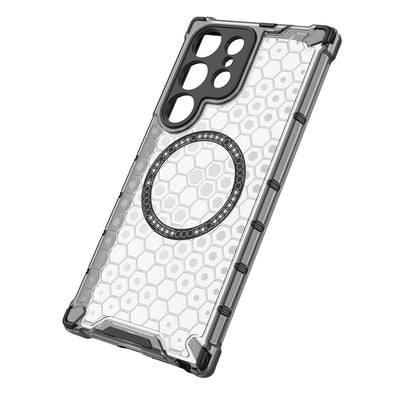 MagSafe ovitek za Samsung Galaxy S24 Ultra S928, Techsuit, HoneyComb Shield, bel