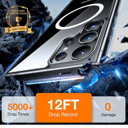 MagSafe ovitek za Samsung Galaxy S24 Ultra S928, Torras, Diamond, Prozoren