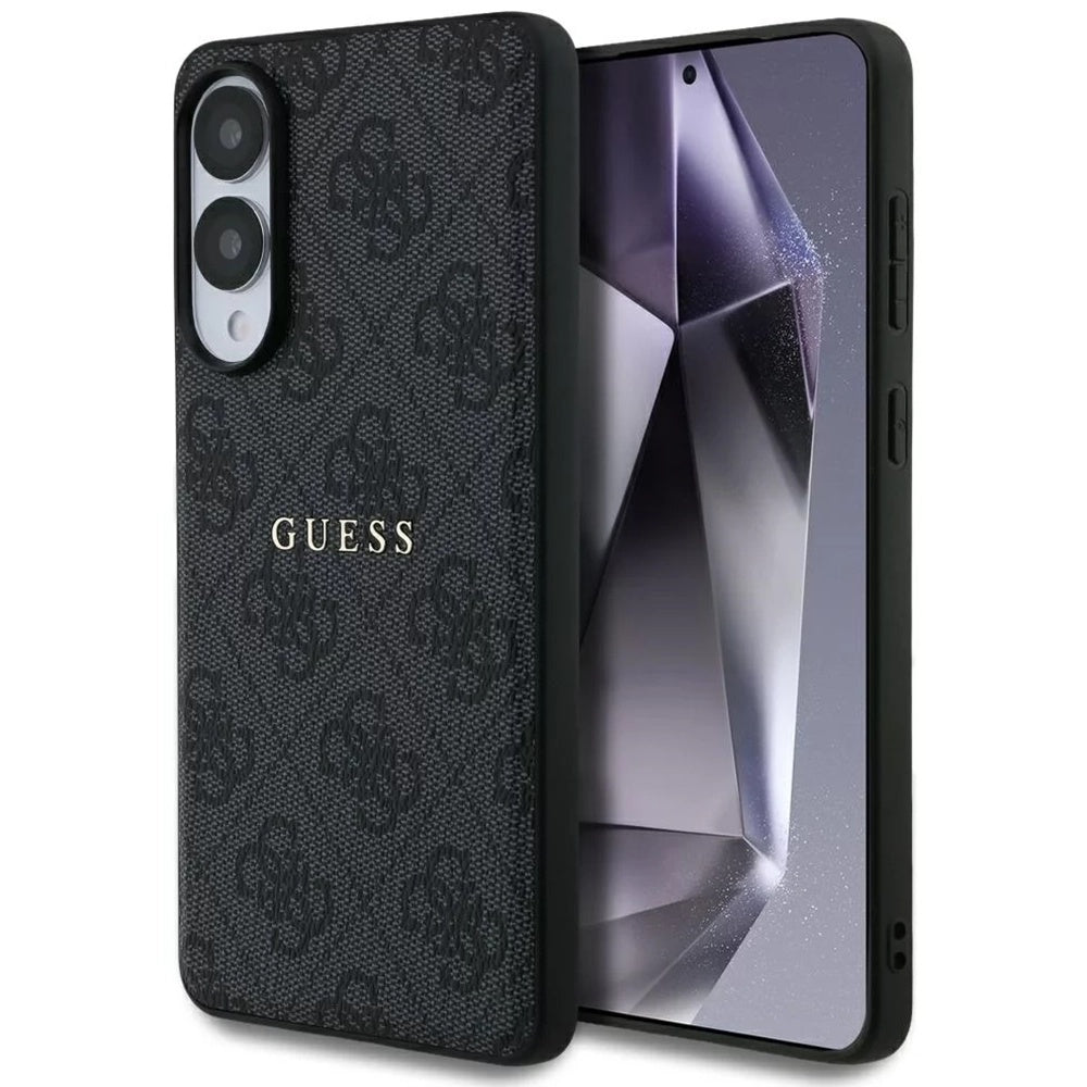 Ovitek MagSafe za Samsung Galaxy S25 Edge S937, Guess, 4G Ring Classic Logo, črn