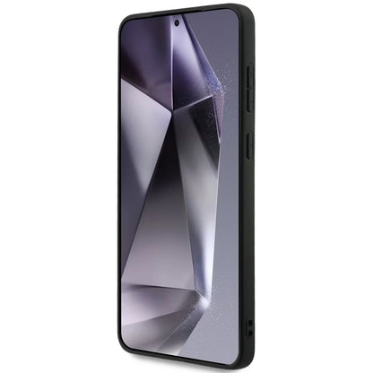 Ovitek MagSafe za Samsung Galaxy S25 Edge S937, Guess, 4G Ring Classic Logo, črn