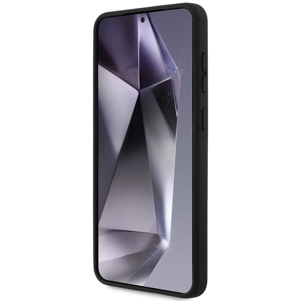 Ovitek MagSafe za Samsung Galaxy S25 Edge S937, Karl Lagerfeld, Silicone Double Heads, črn