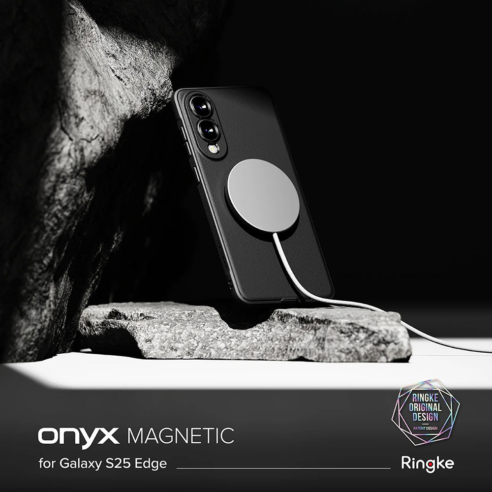MagSafe ovitek za Samsung Galaxy S25 Edge S937, Ringke, Onyx, Črn