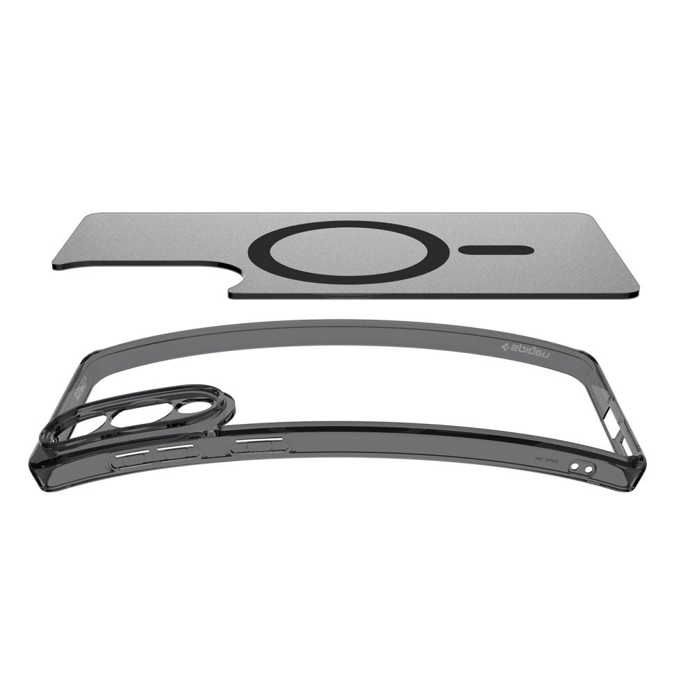 Ovitek MagSafe za Samsung Galaxy S25 Edge S937, Spigen, Ultra Hybrid, Satenasto črn ACS09419