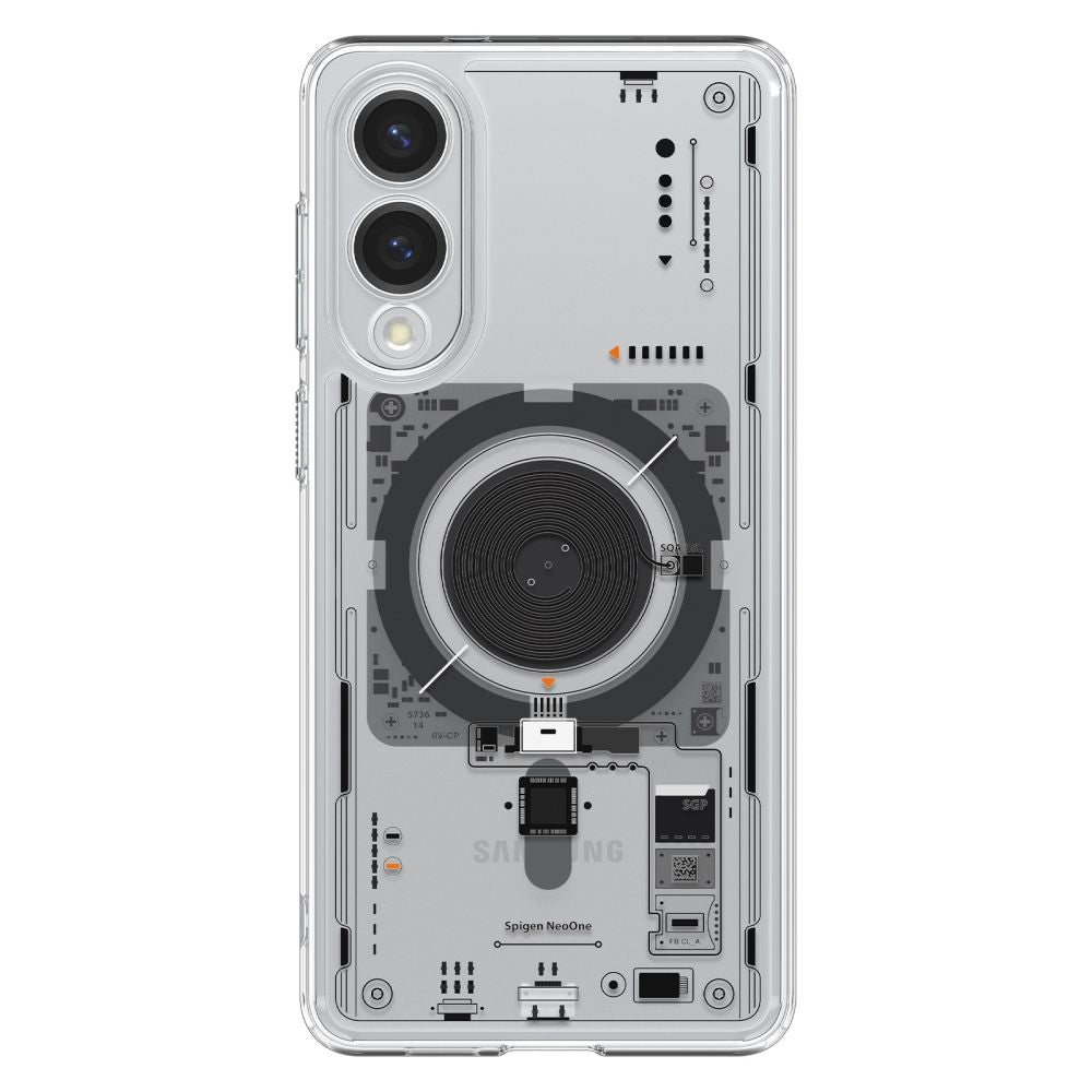 Ovitek MagSafe za Samsung Galaxy S25 Edge S937, Spigen, Ultra Hybrid Neo One, Prozoren ACS09416