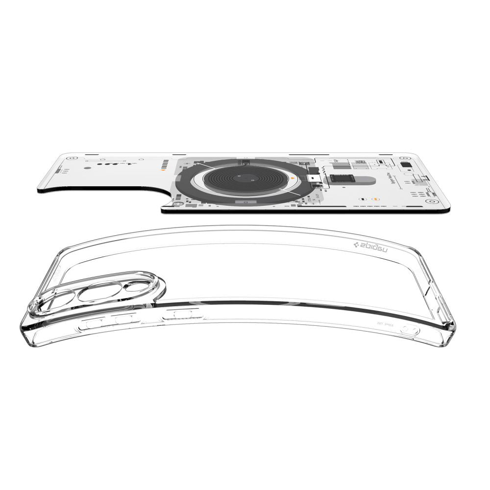 Ovitek MagSafe za Samsung Galaxy S25 Edge S937, Spigen, Ultra Hybrid Neo One, Prozoren ACS09416