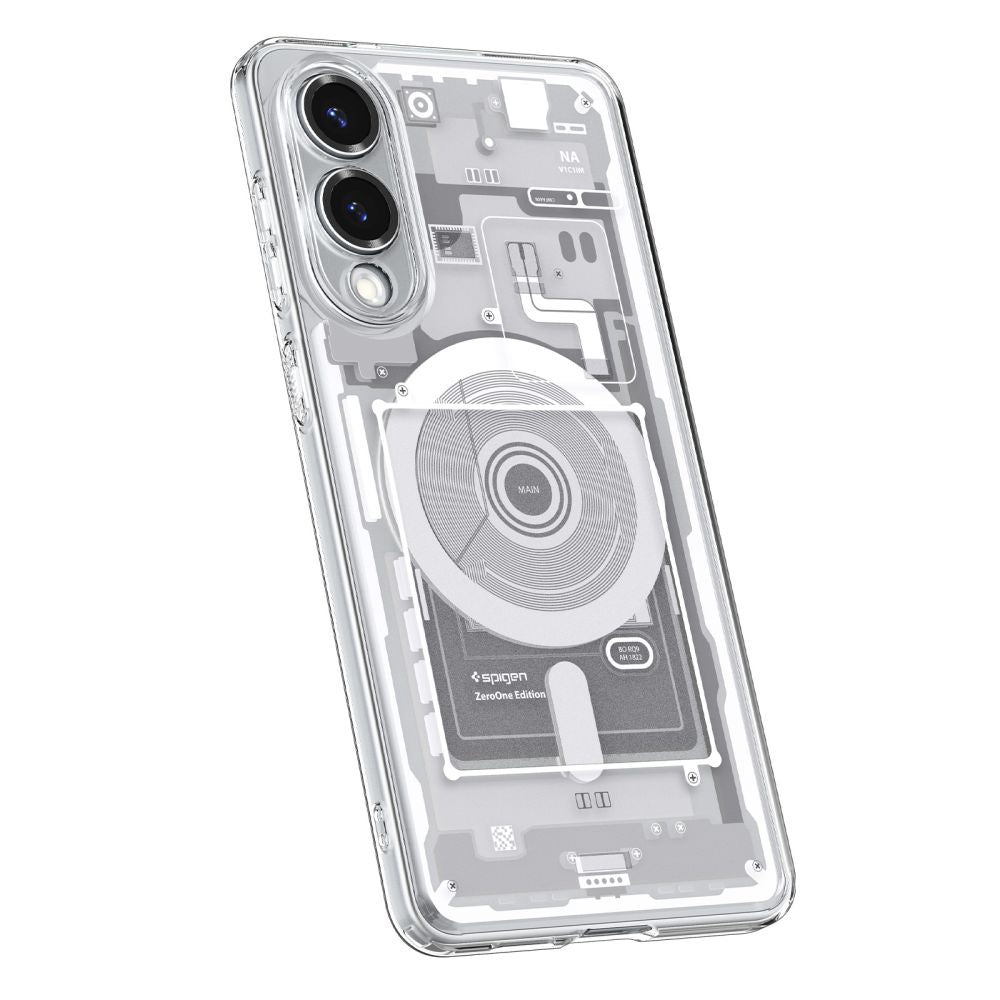 MagSafe Case for Samsung Galaxy S25 Edge S937, Spigen, Ultra Hybrid Zero One, White ACS09417