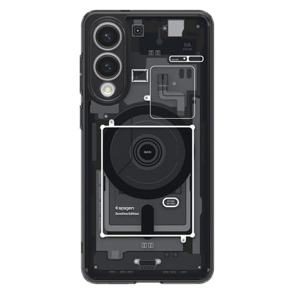 MagSafe Case for Samsung Galaxy S25 Edge S937, Spigen, Ultra Hybrid Zero One, Black ACS09415
