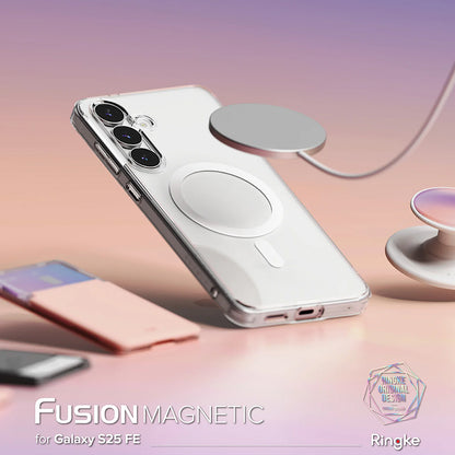 MagSafe Case for Samsung Galaxy S25 FE, Ringke, Fusion, Transparent