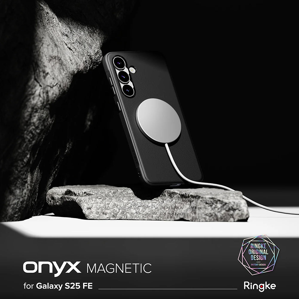 MagSafe ovitek za Samsung Galaxy S25 FE, Ringke, Onyx, Črn