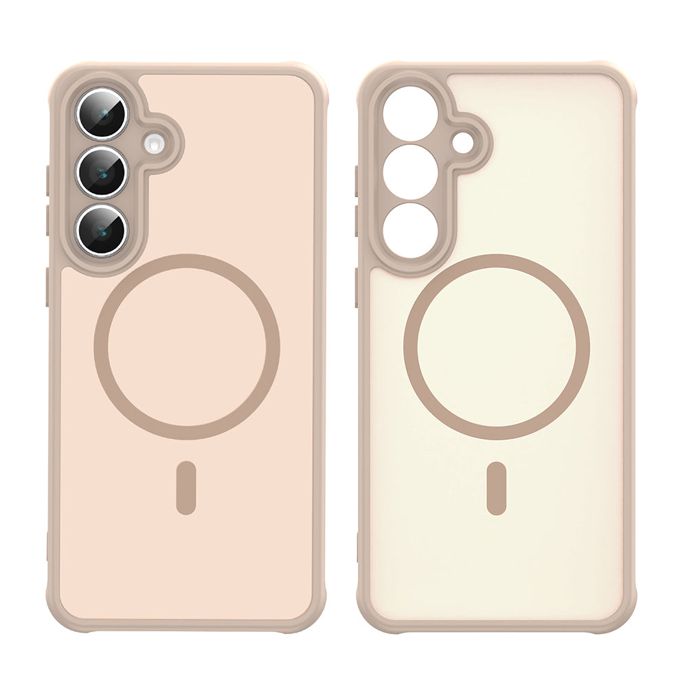 MagSafe Case for Samsung Galaxy S25 FE, Techsuit, HaloFrost II, Gold