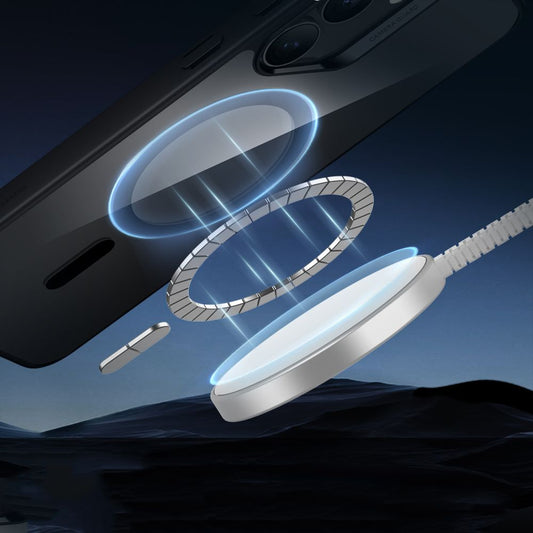 Ovitek MagSafe za Samsung Galaxy S25+ S936, ESR, Classic Hybrid, Prozorno črn