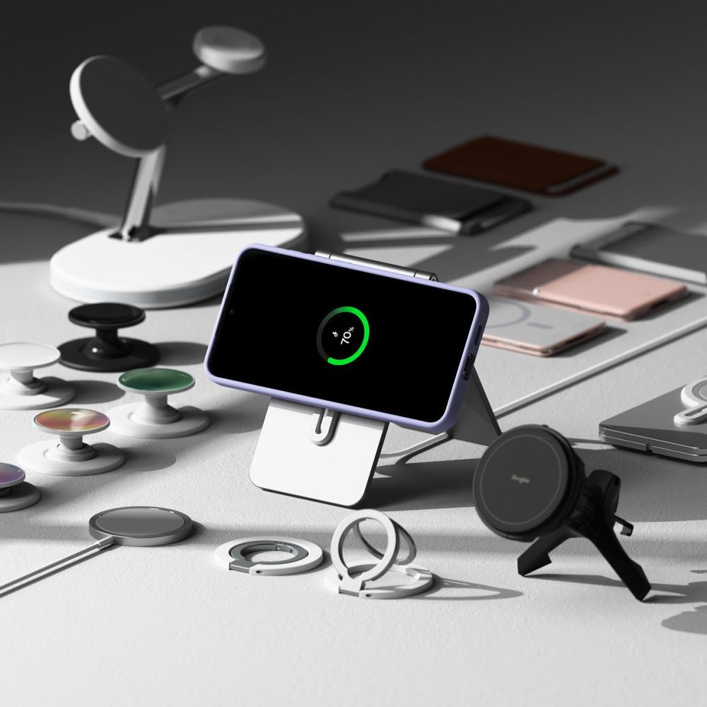 MagSafe Case for Samsung Galaxy S25+ S936, Ringke, Silicone, Black