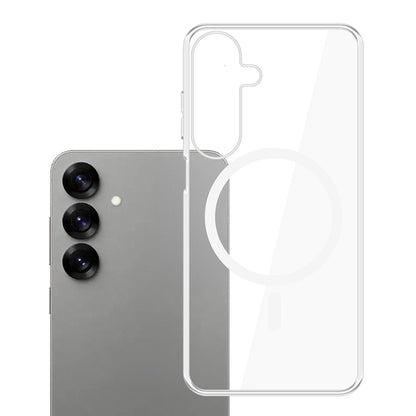 Ovitek MagSafe za Samsung Galaxy S25 S931, 3MK, Clear MagCase, Prozoren