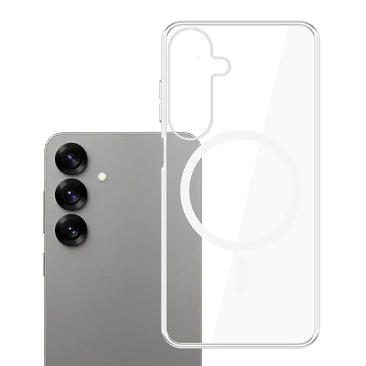 Ovitek MagSafe za Samsung Galaxy S25 S931, 3MK, Clear MagCase, Prozoren