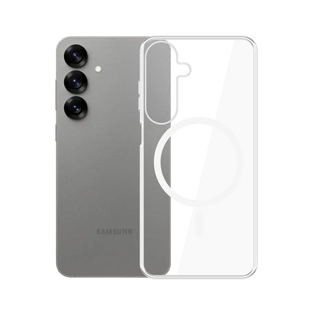 Ovitek MagSafe za Samsung Galaxy S25 S931, 3MK, Clear MagCase, Prozoren