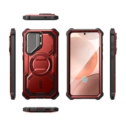 Ovitek MagSafe za Samsung Galaxy S25 S931, i-Blason, ArmorBox, Rdeča