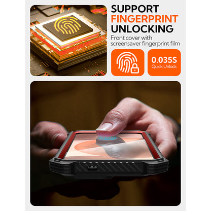 Ovitek MagSafe za Samsung Galaxy S25 S931, i-Blason, ArmorBox, Rdeča