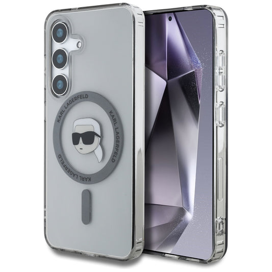 MagSafe ovitek za Samsung Galaxy S25 S931, Karl Lagerfeld, IML Karl's Head, črn