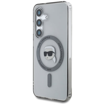 MagSafe Case for Samsung Galaxy S25 S931, Karl Lagerfeld, IML Karl's Head, Black