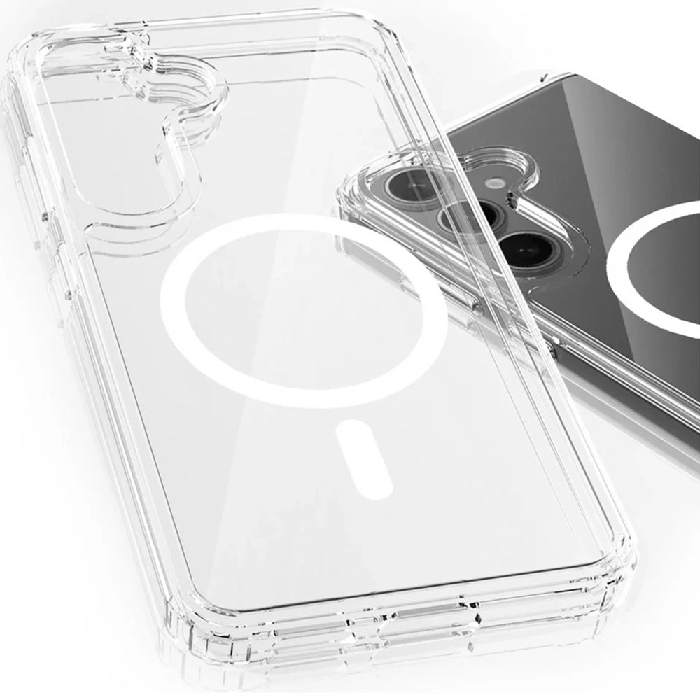 MagSafe ovitek za Samsung Galaxy S25 S931 / S24 S921, 3MK, Armor MagCase, Prozoren