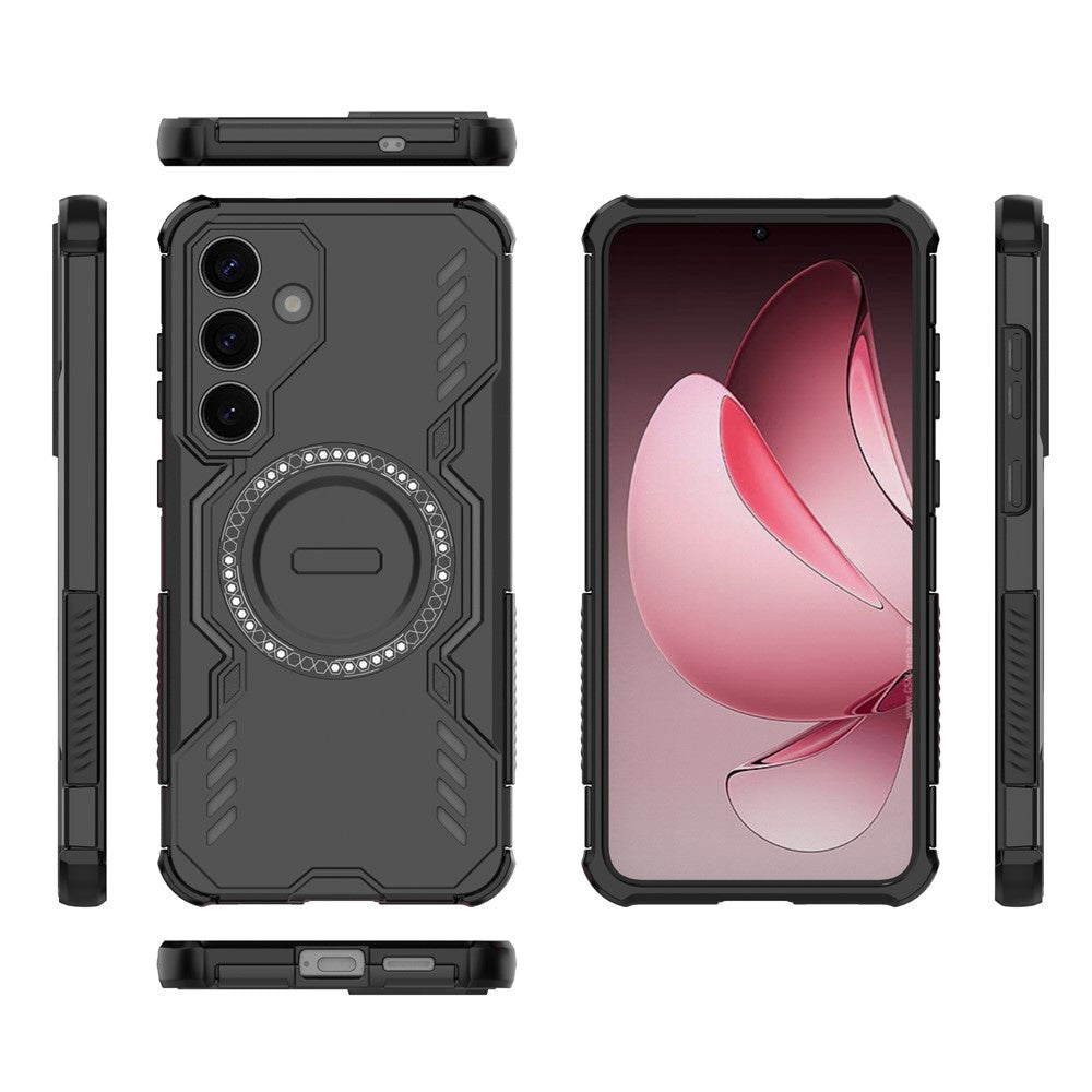 MagSafe Case for Samsung Galaxy S25 S931, Techsuit, ArmorMag, Black