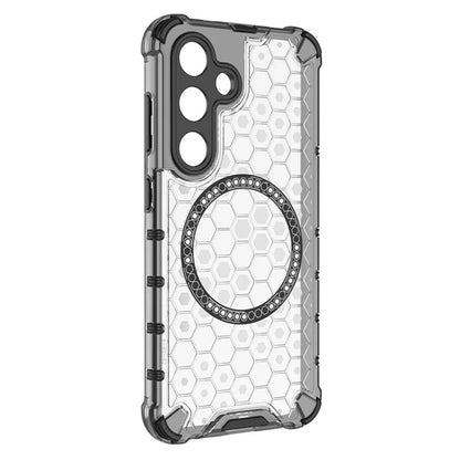 MagSafe ovitek za Samsung Galaxy S25 S931, Techsuit, HoneyComb Shield, Bela