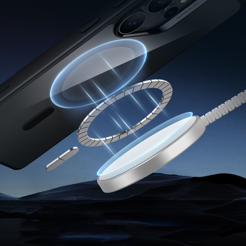 Ovitek MagSafe za Samsung Galaxy S25 Ultra S938, ESR, Classic Hybrid, Črno prozoren