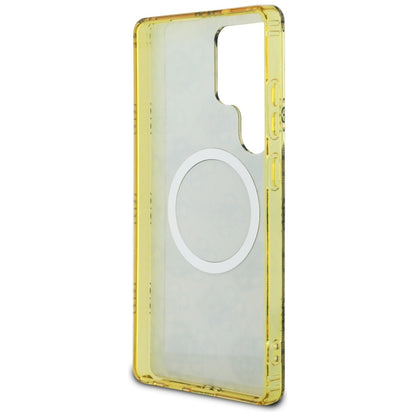 Ovitek MagSafe za Samsung Galaxy S25 Ultra S938, Guess, IML Peony On 4G Background, rjava